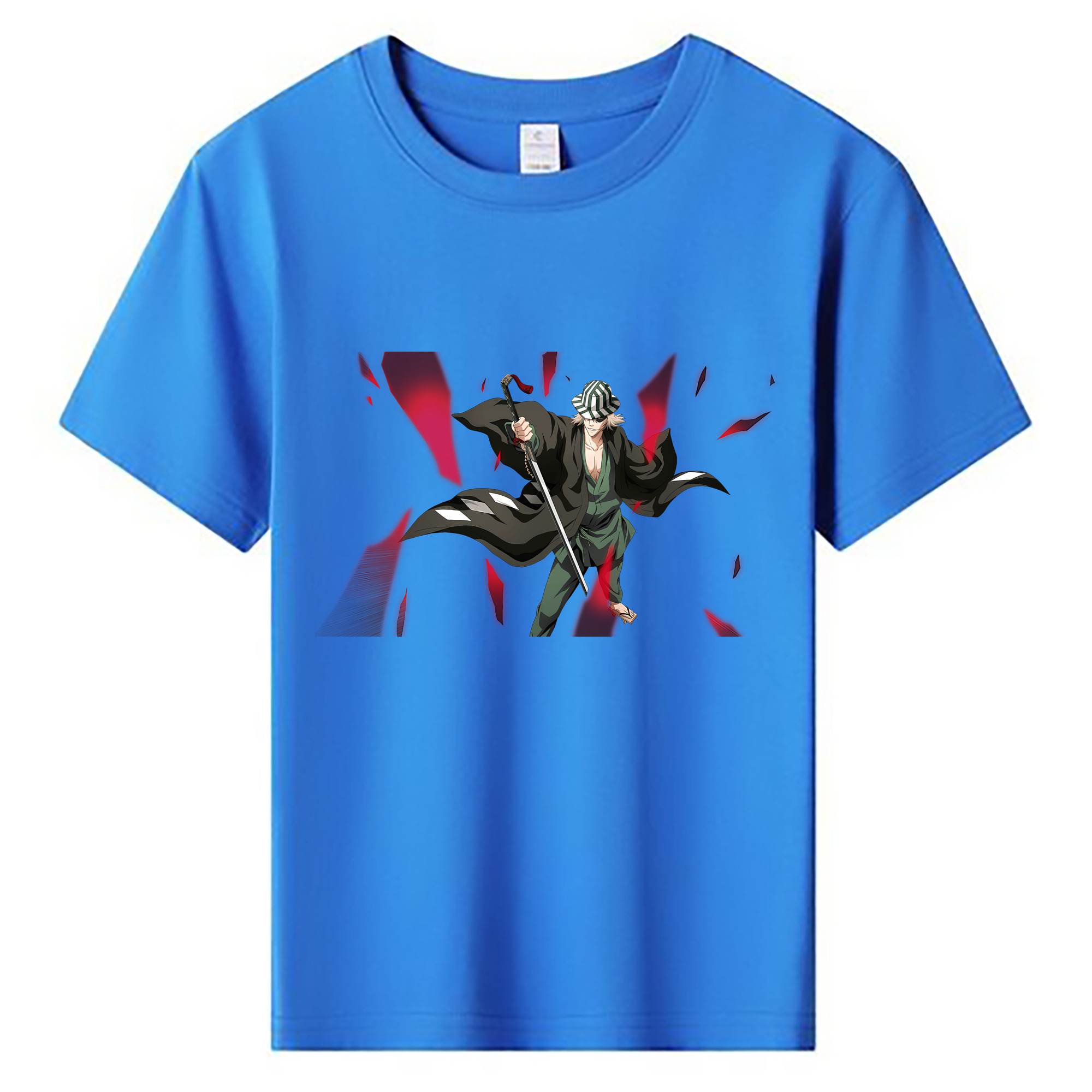 （画像用） "ブリーチ 浦原 喜助（うらはら きすけ） BLEACH Urahara Kisuke " 綿100％キッズTシャツ（フロントプリント）